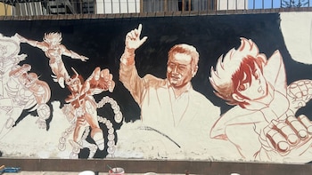 La Municipalidad de San Borja en contra del mural que prepara 'Jorge del Pegaso' y que guarda un significado especial para él.
