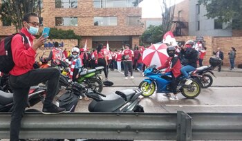 Hinchas de Independiente Santa Fe