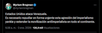 Bregman apuntó al "imperialismo yanqui"