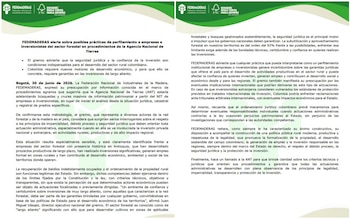 Fedemaderas alertó sobre presuntas prácticas perfilatorias de la ANT