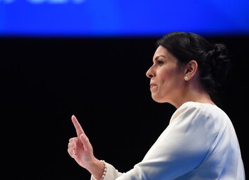 Priti Patel, en una fotografía