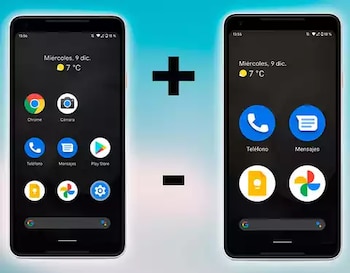 Cuadrícula más grande en Android.