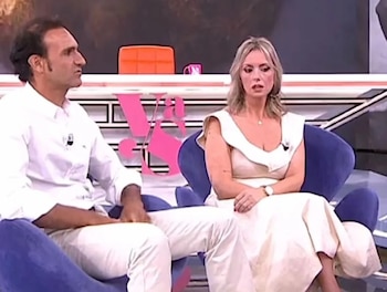 Alberto Álvarez en el plató en el plató de 'Y ahora Sonsoles'. (Antena 3)