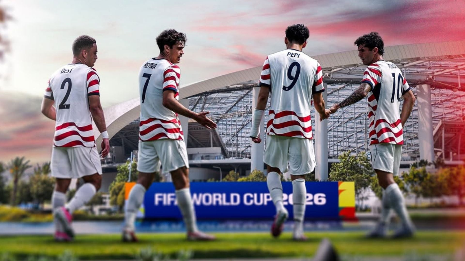 Estados Unidos reveló su alineación titular para enfrentar a Paraguay (Foto creada con IA)