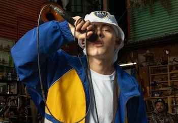 El rapero argentino estuvo en