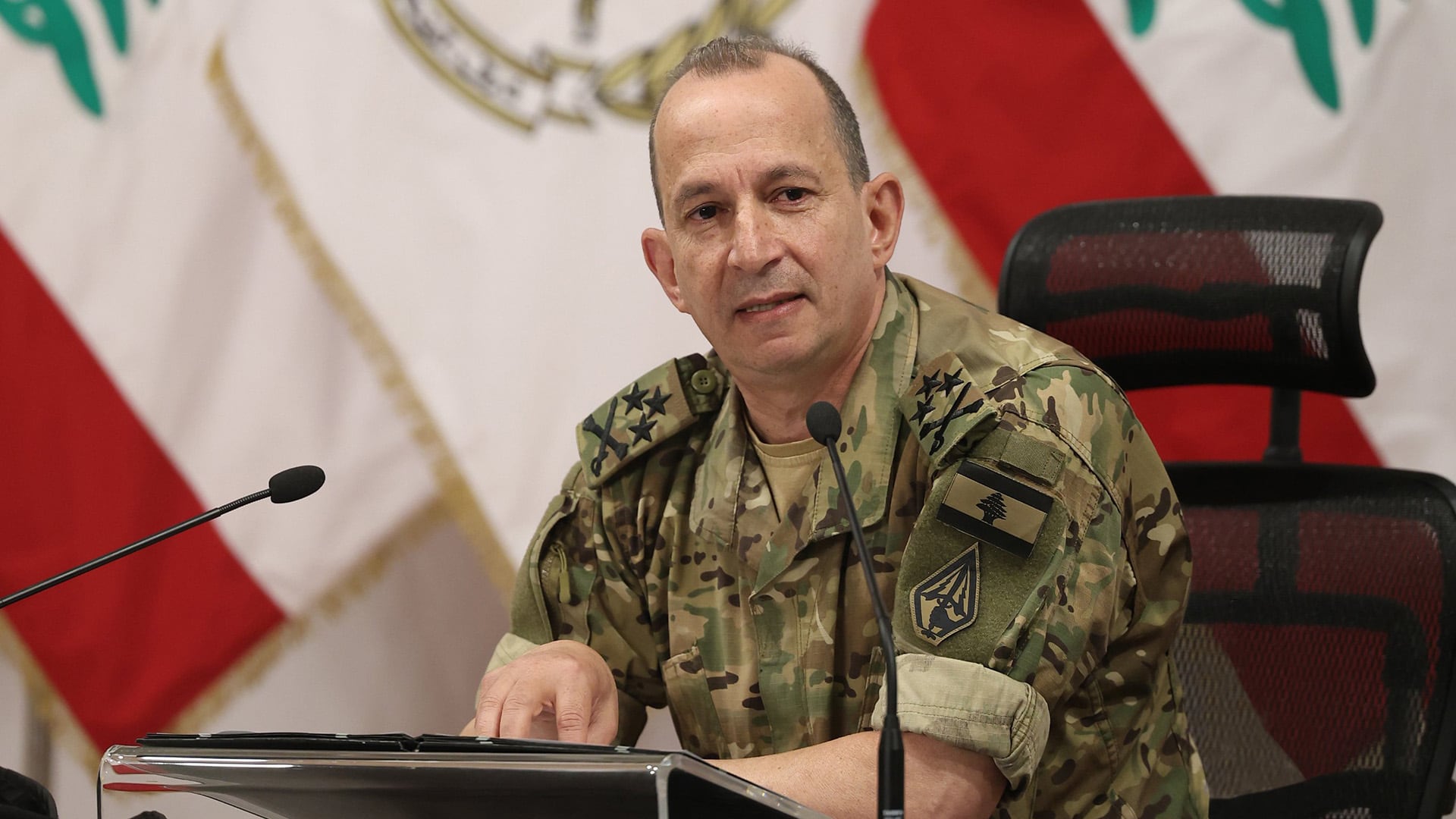 El Ejército libanés confirmó el viaje de Radolphe Haykal en un comunicado oficial (X)