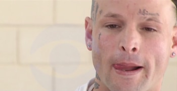 Moisés Martínez, el uruguayo de 29 años que asesinó a su padre, en una entrevista en Uruguay (Captura Subrayado/Canal 10)