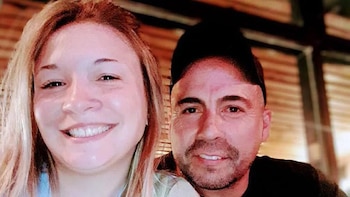 Celeste Castillón y su esposo