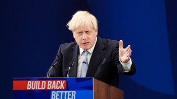 Boris Johnson habló tras el