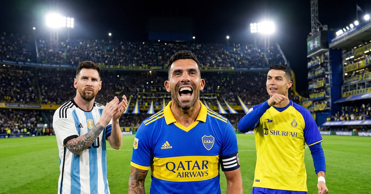 Photo: Infobae Carlos Tévez plans farewell match to feature Messi and Ronaldo