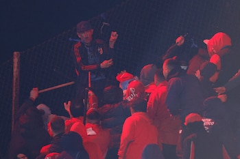 La barra de Independiente fue