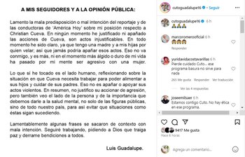 ‘Cuto’ Guadalupe niega haber justificado