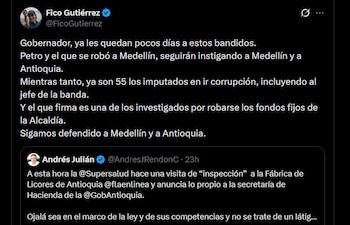 Federico Gutiérrez - crédito @FicoGutierrez/X