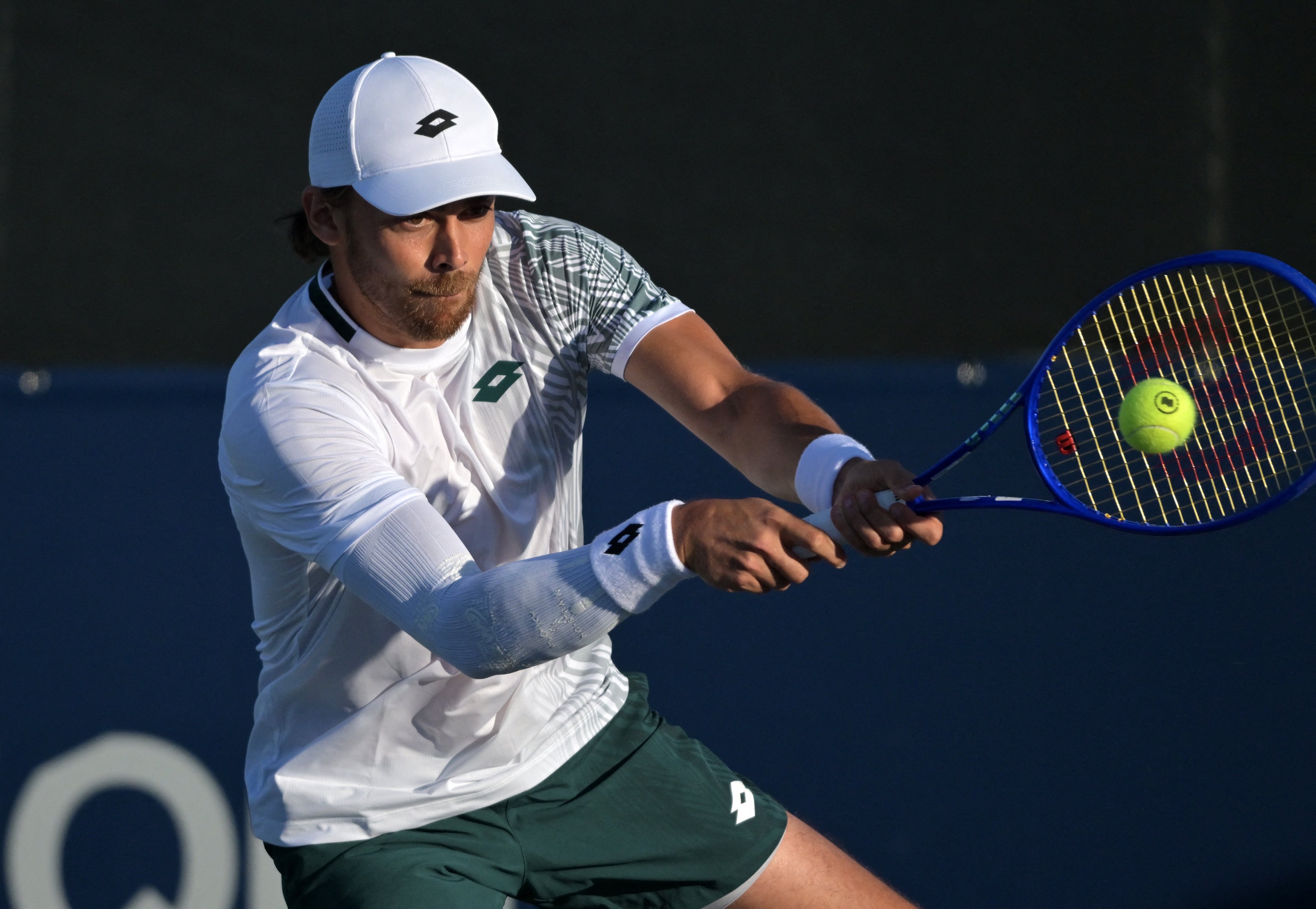 Benjamin Bonzi, el próximo rival de Ignacio Buse en las semifinales del ATP 250 de Winston-Salem. Crédito: Eric Bolte-Imagn Images