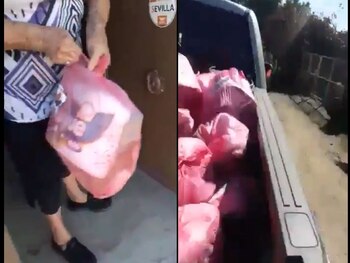 Las despensas navideñas del CJNG