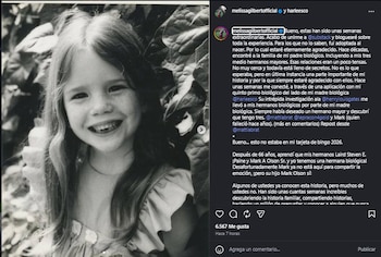 Melissa Gilbert contó que ya se había puesto en contacto con la familia de su padre biológico.