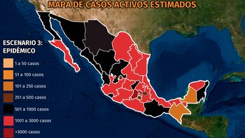 Mapa del coronavirus en México