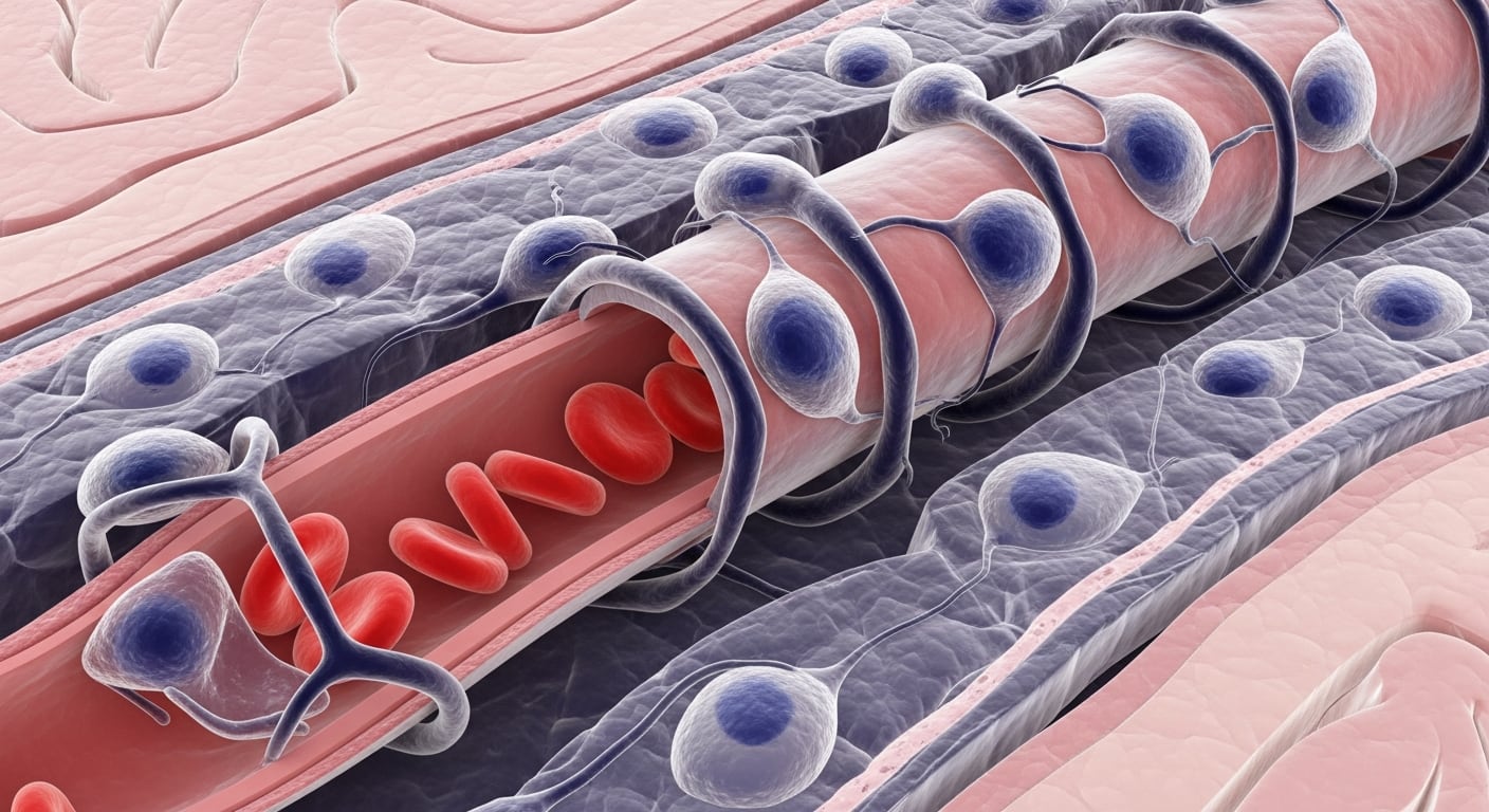 El modelo matemático desarrollado analiza la red completa de vasos sanguíneos cerebrales y predice el impacto de modificar segmentos clave (Imagen Ilustrativa Infobae)