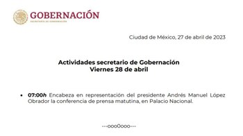 El titular de la Segob