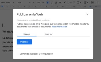 Es posible hacer público un