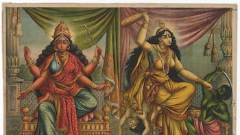 Vishnu con halo y Kali con espada ensangrentada: una muestra en Nueva York que revela cómo India reinventó a sus dioses hogareños