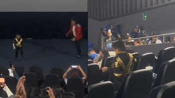 Niño mexicano se viraliza al bailar idéntico a Michael Jackson en el estreno de su película en cines