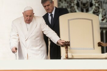 La llegada del Papa a