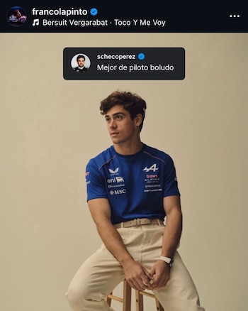El divertido comentario de Checo