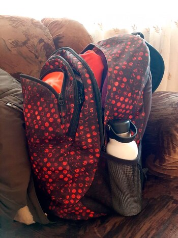 La mochila preparada de María