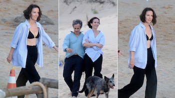 Natalia Oreiro y Gael García Bernal filmando una película en Uruguay