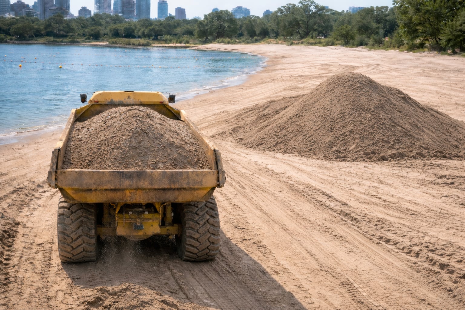 La Compleja Logística Detrás de las Playas Artificiales: Un Mundo Oculto de Planificación y Coordinación