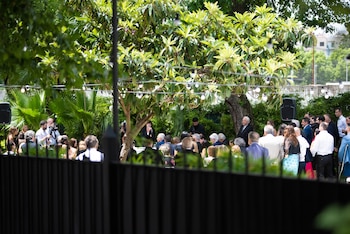 Fue una ceremonia íntima y