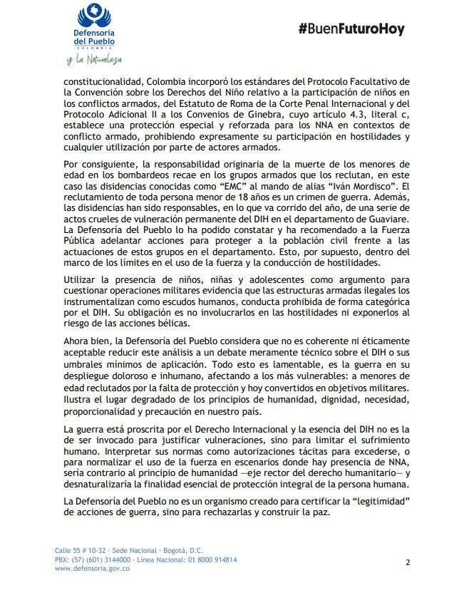 crédito Defensoría del Pueblo