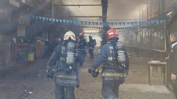 Incendio en el Patio de