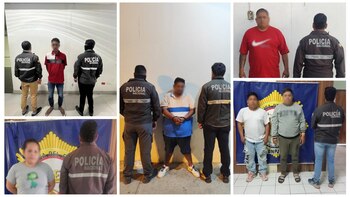 El operativo permitió la captura de 43 personas en ocho provincias. (Policía Nacional)