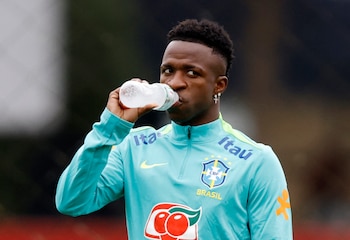 Vinicius Jr. en un entrenamiento