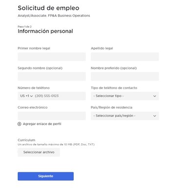 (Captura de pantalla: Bolsa de Trabajo Tesla)