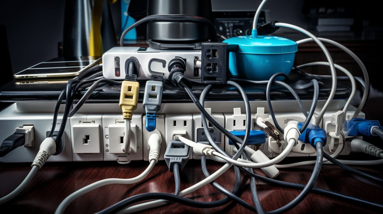 Otra práctica que se debe evitar es saturar los puertos de carga. (Imagen ilustrativa Infobae)