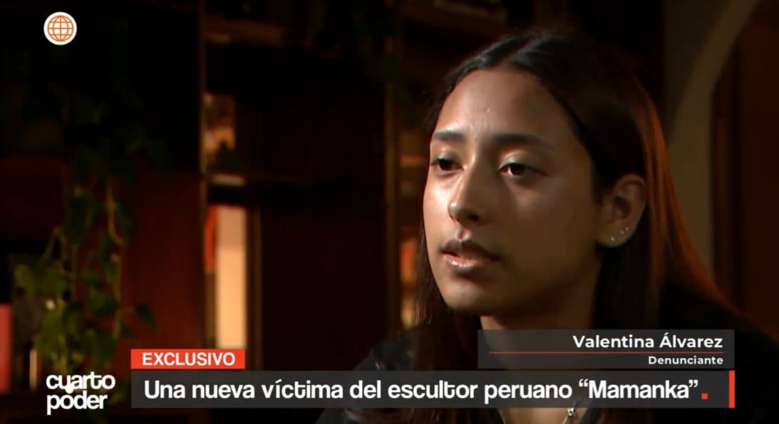 Cuarto Poder presenta el testimonio de otra joven que acusa a ‘Mamanka’ de abusos cuando era adolescente. Captura: América TV.