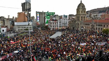 Movilizaciones en Bolivia contra Evo