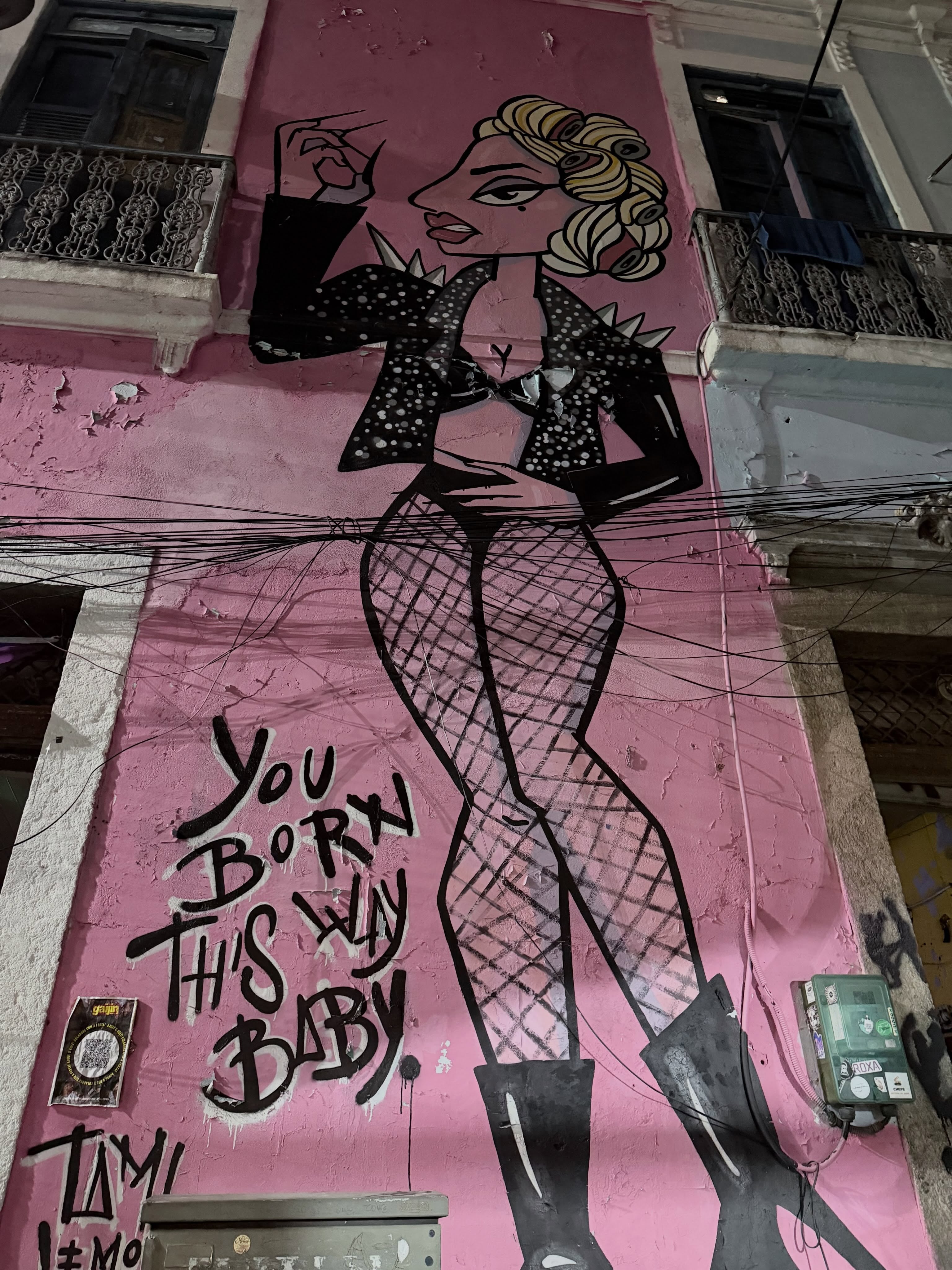 El mural de Lady Gaga con la leyenda