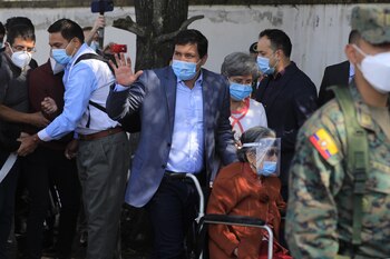 07/02/2021 El candidato presidencial ecuatoriano