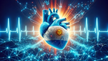 Un corazón con los colores de la bandera argentina - (Imagen Ilustrativa Infobae)