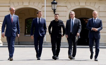 El canciller alemán Friedrich Merz,