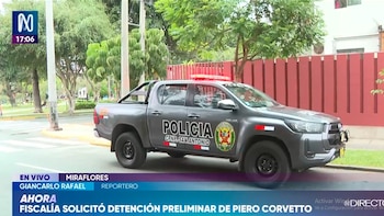 PNP vigila la vivienda de Piero Corvetto en medio del pedido fiscal para que se ordene su detención