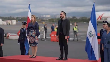 Nayib Bukele arribó a Costa