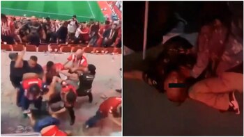 Los aficionados de ambas escuadras