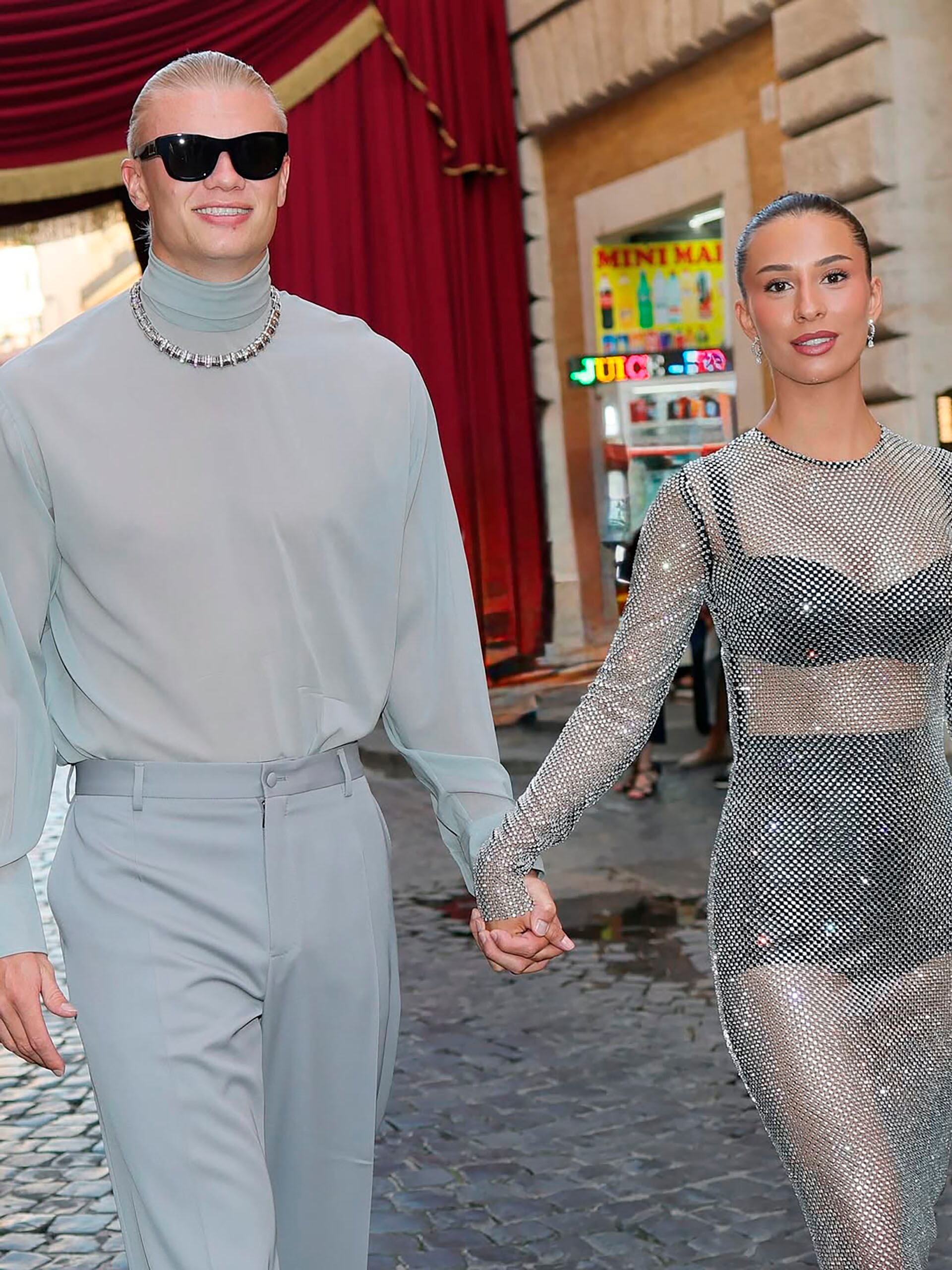 Haaland y Johansen se muestran en las redes sociales