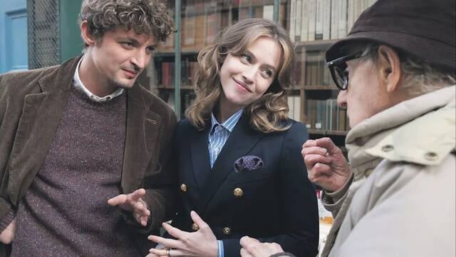 Woody Allen en el rodaje de 'Golpe de suerte' en 2023