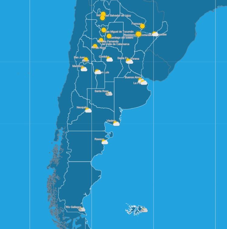 Así estará el tiempo en el país durante el viernes